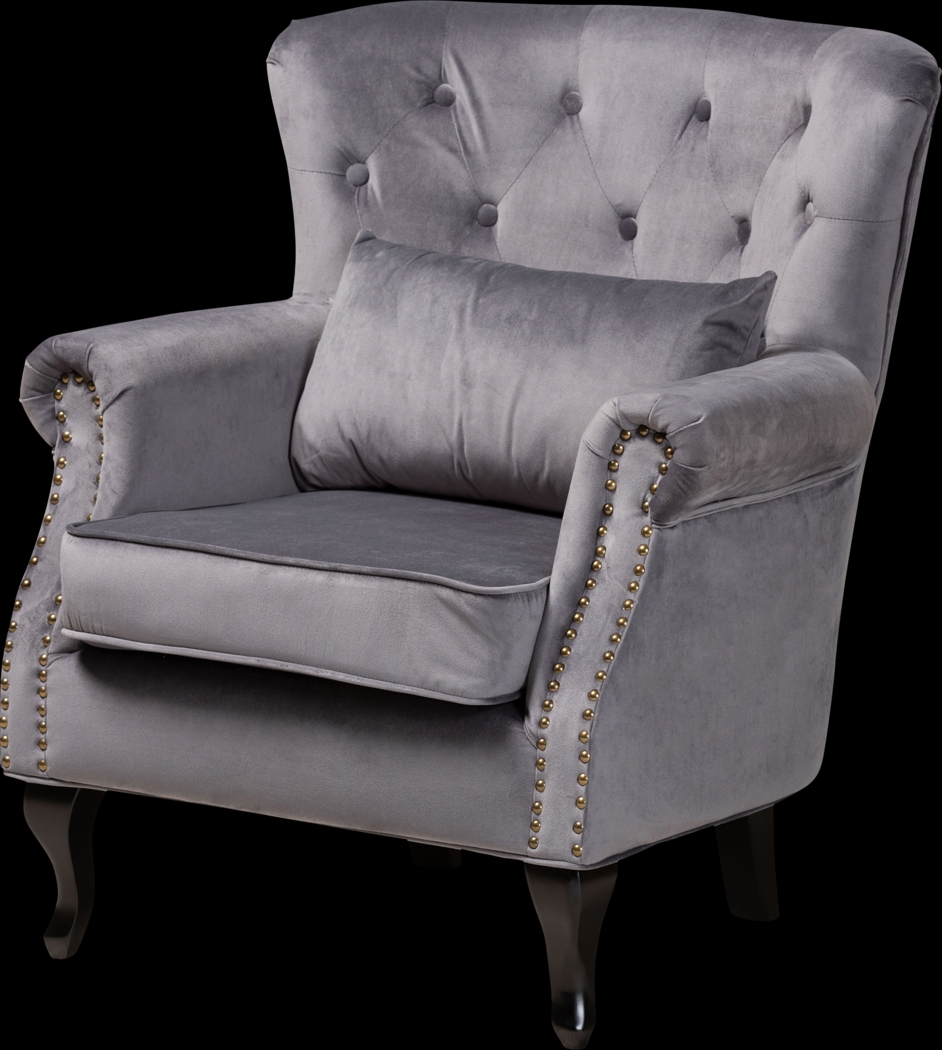 Nehalem Gray Accent Chair - Thumbnail - Image 1