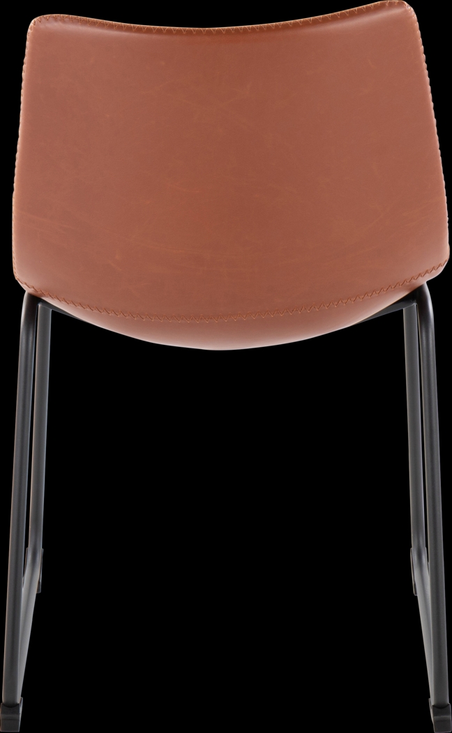 Nehru Cognac Dining Chair, Set of 2 - Thumbnail - Image 4