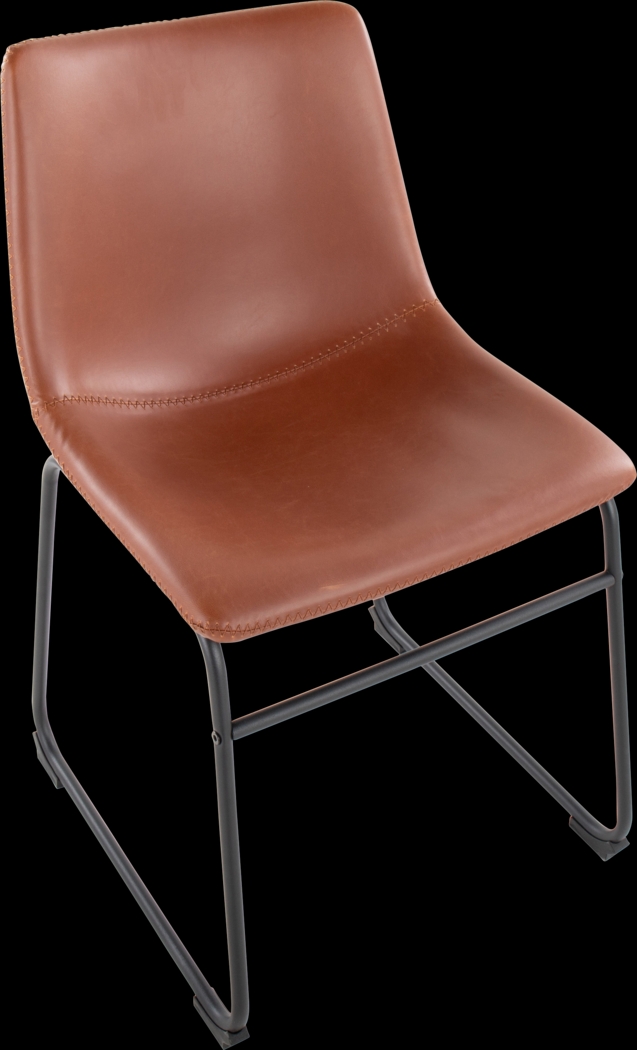 Nehru Cognac Dining Chair, Set of 2 - Thumbnail - Image 6