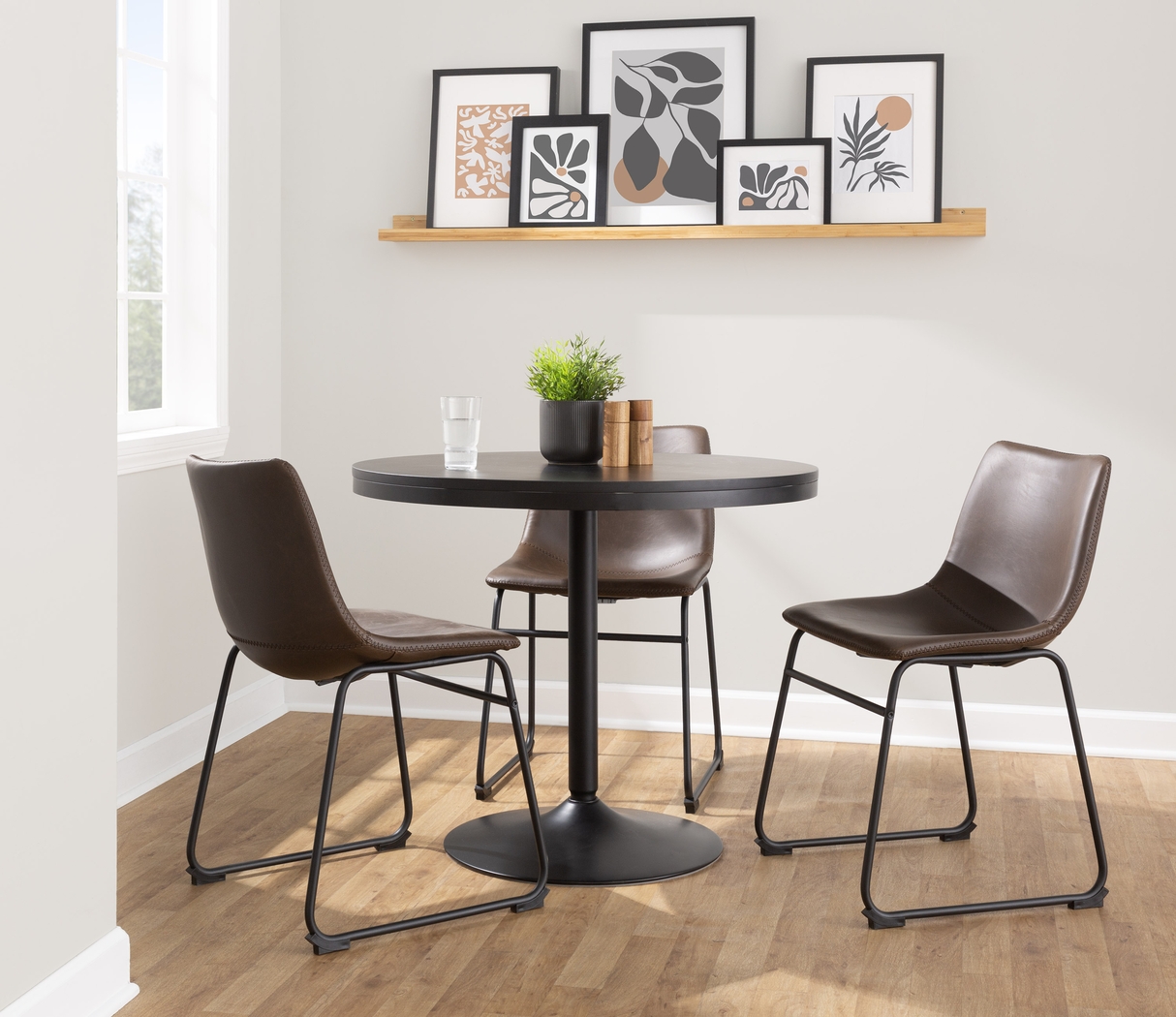 Nehru Espresso Dining Chair, Set of 2 - Thumbnail - Image 2