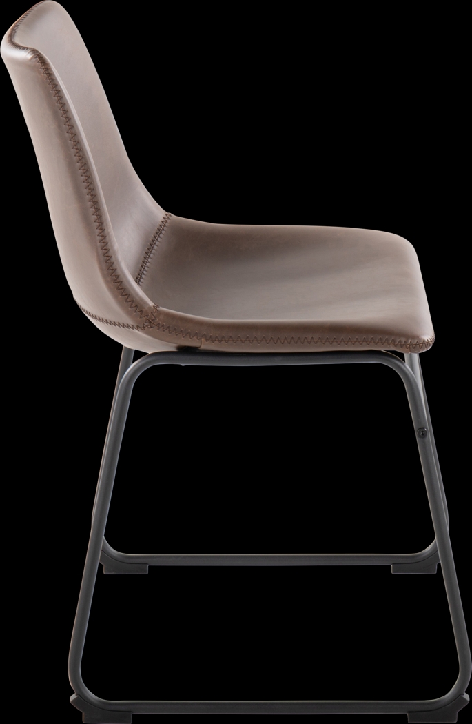 Nehru Espresso Dining Chair, Set of 2 - Thumbnail - Image 3