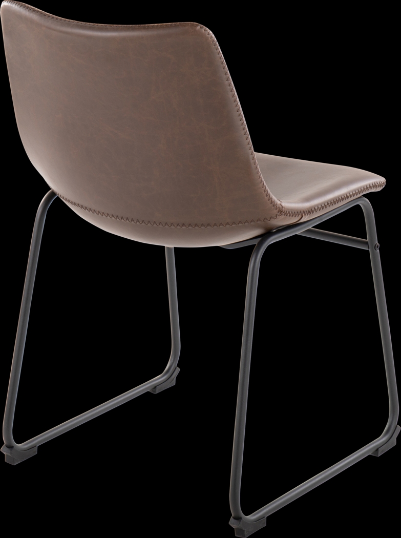 Nehru Espresso Dining Chair, Set of 2 - Thumbnail - Image 4