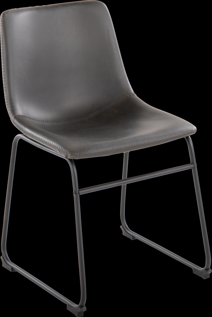 Nehru Gray Dining Chair, Set of 2 - Thumbnail - Image 4