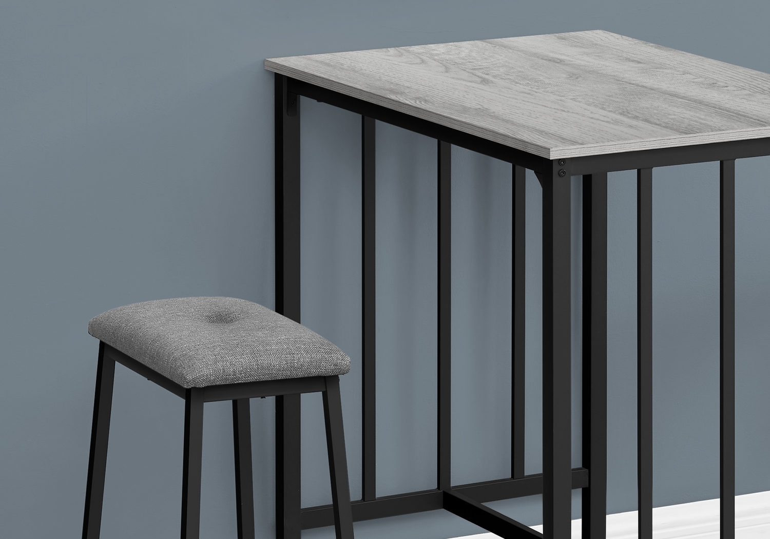 Neia Gray 3 Pc Counter Height Dining Set - Thumbnail - Image 3