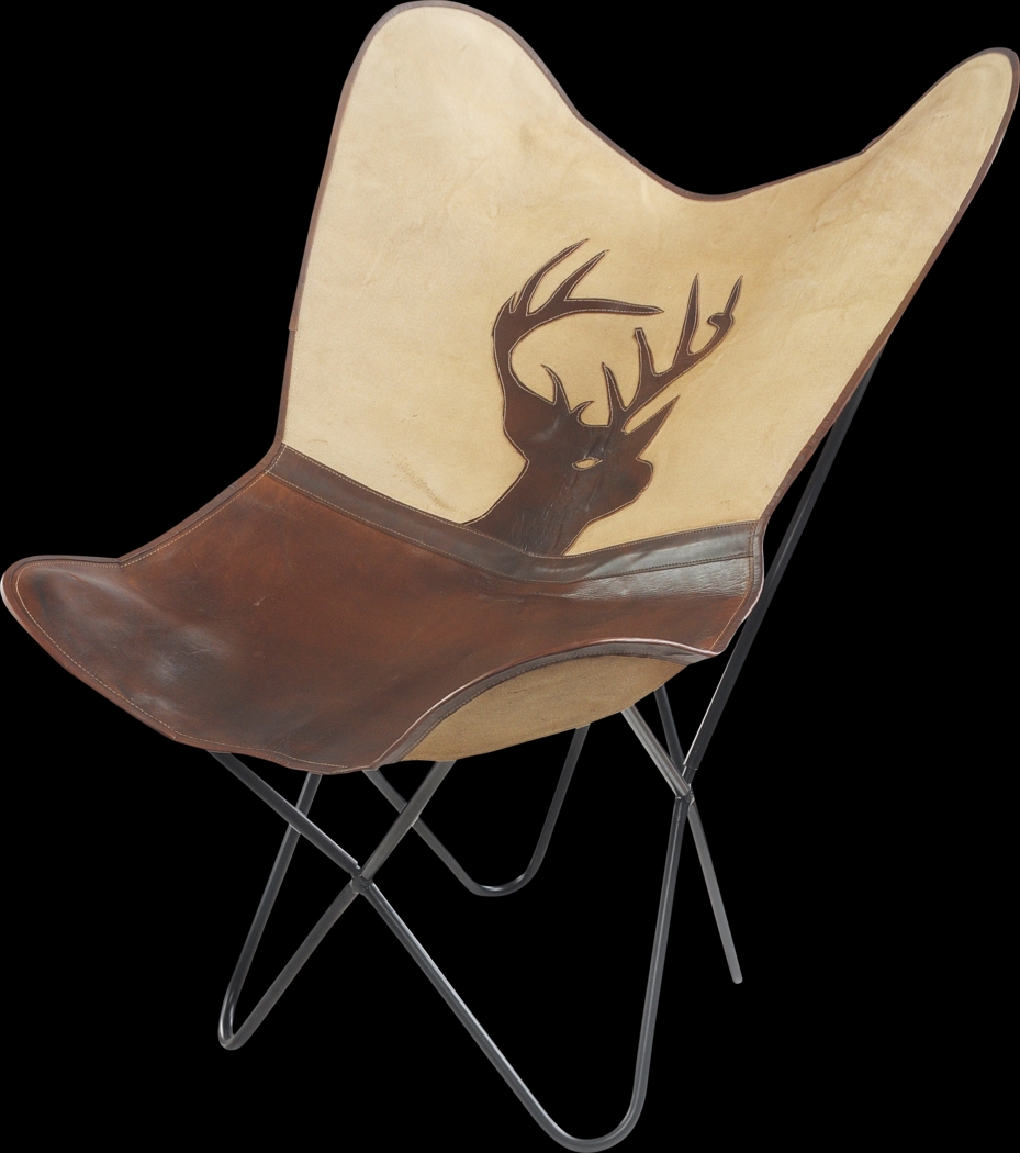 Neillia Brown/Ivory Accent Chair - Thumbnail - Image 9