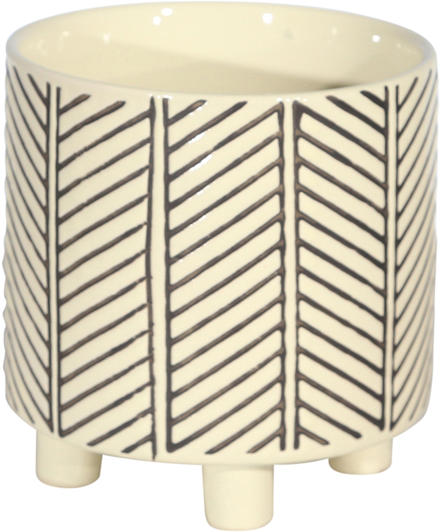 Nelems White Planter, Set of 2 - Thumbnail - Image 4