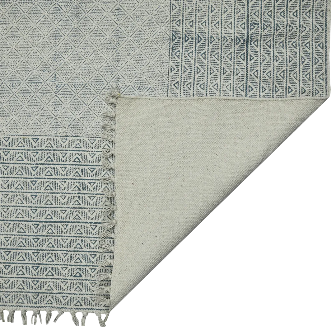 Nelfa Blue 2'6 x 8' Rug - Thumbnail - Image 3