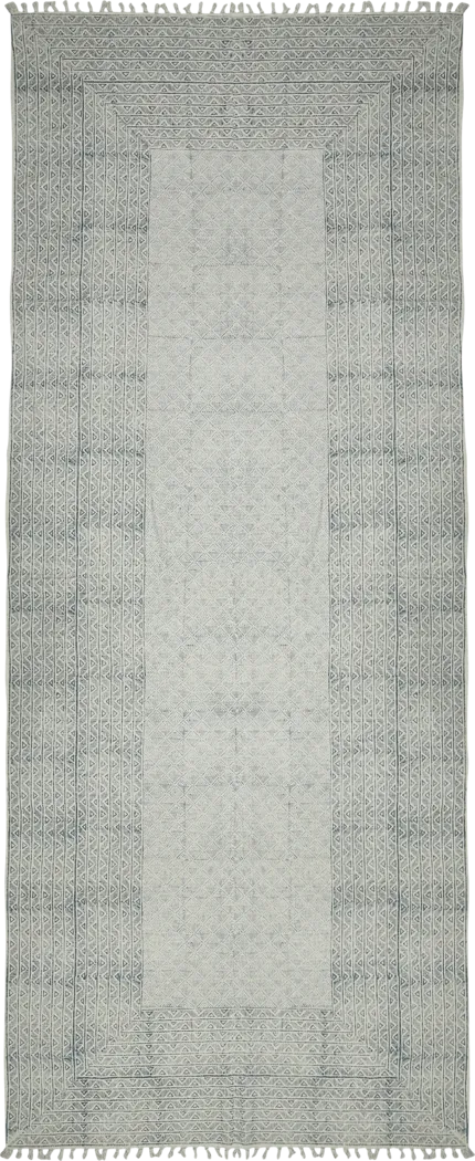 Nelfa Blue 2'6 x 8' Rug - Thumbnail - Image 1