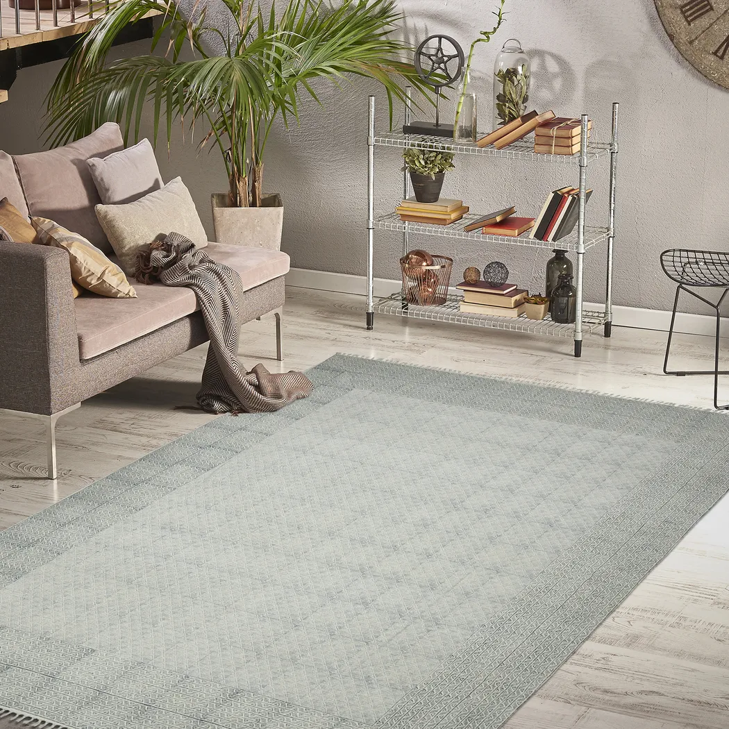 Nelfa Blue 8'6 x 12' Rug - Thumbnail - Image 2