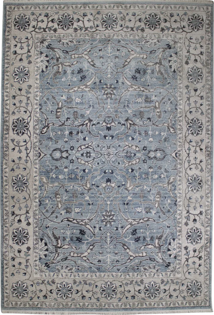 Neliah Blue 4'11 x 7'5 Rug - Thumbnail - Image 1