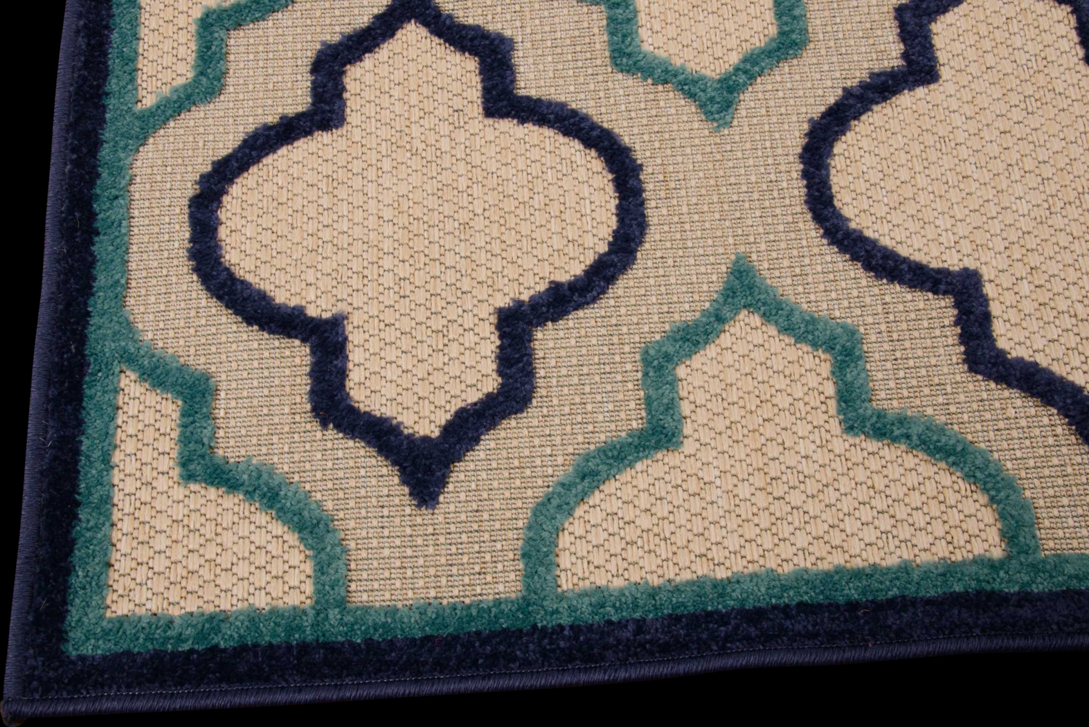 Nelinda Navy 8' x 11' Indoor/Outdoor Rug - Thumbnail - Image 2