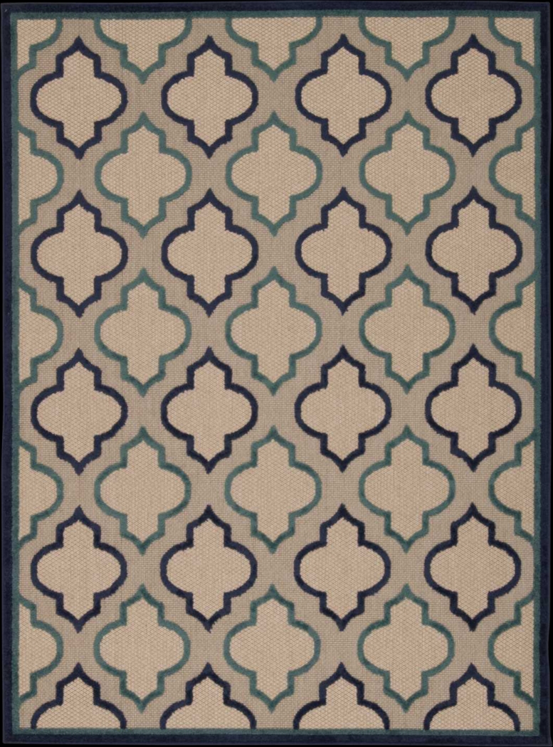 Nelinda Navy 8' x 11' Indoor/Outdoor Rug - Thumbnail - Image 1
