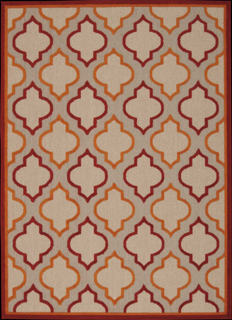 Nelinda Red 8' x 11' Indoor/Outdoor Rug - Thumbnail - Image 1