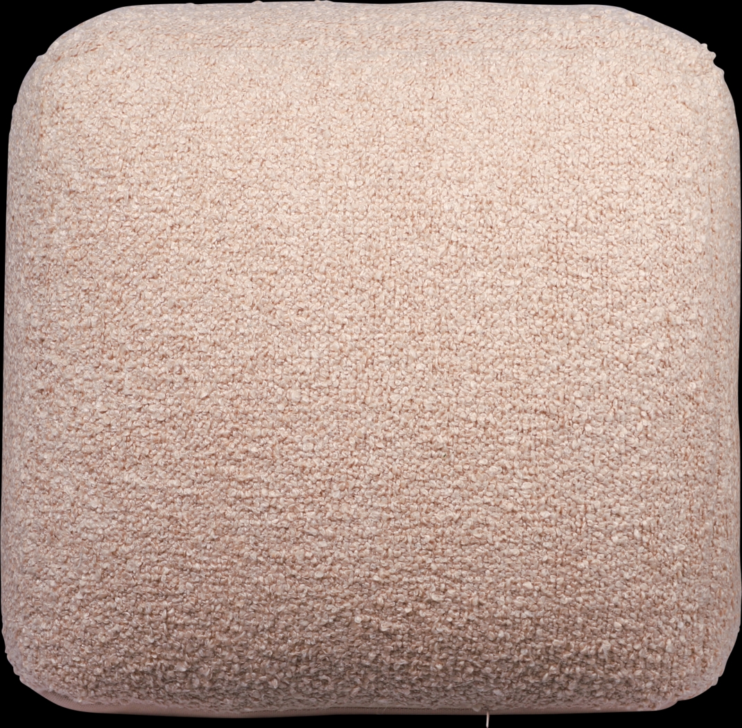 Nelior Beige Pouf - Thumbnail - Image 1