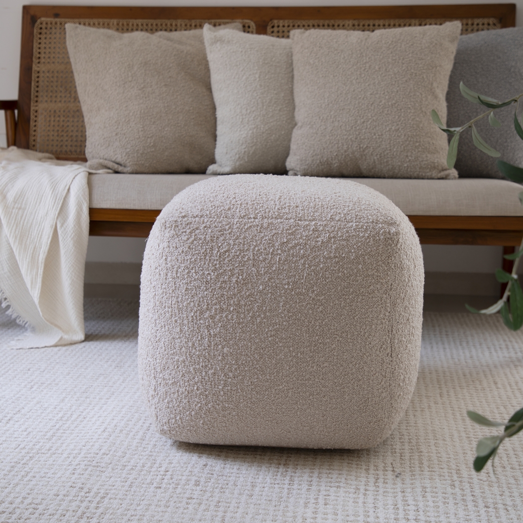 Nelior Cream Pouf - Thumbnail - Image 2