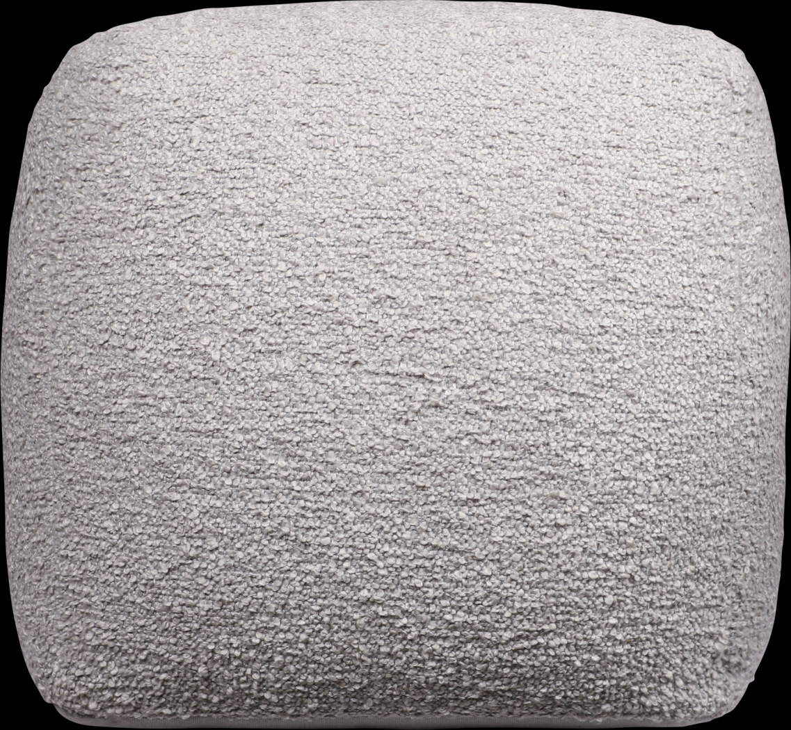 Nelior Gray Pouf - Thumbnail - Image 1