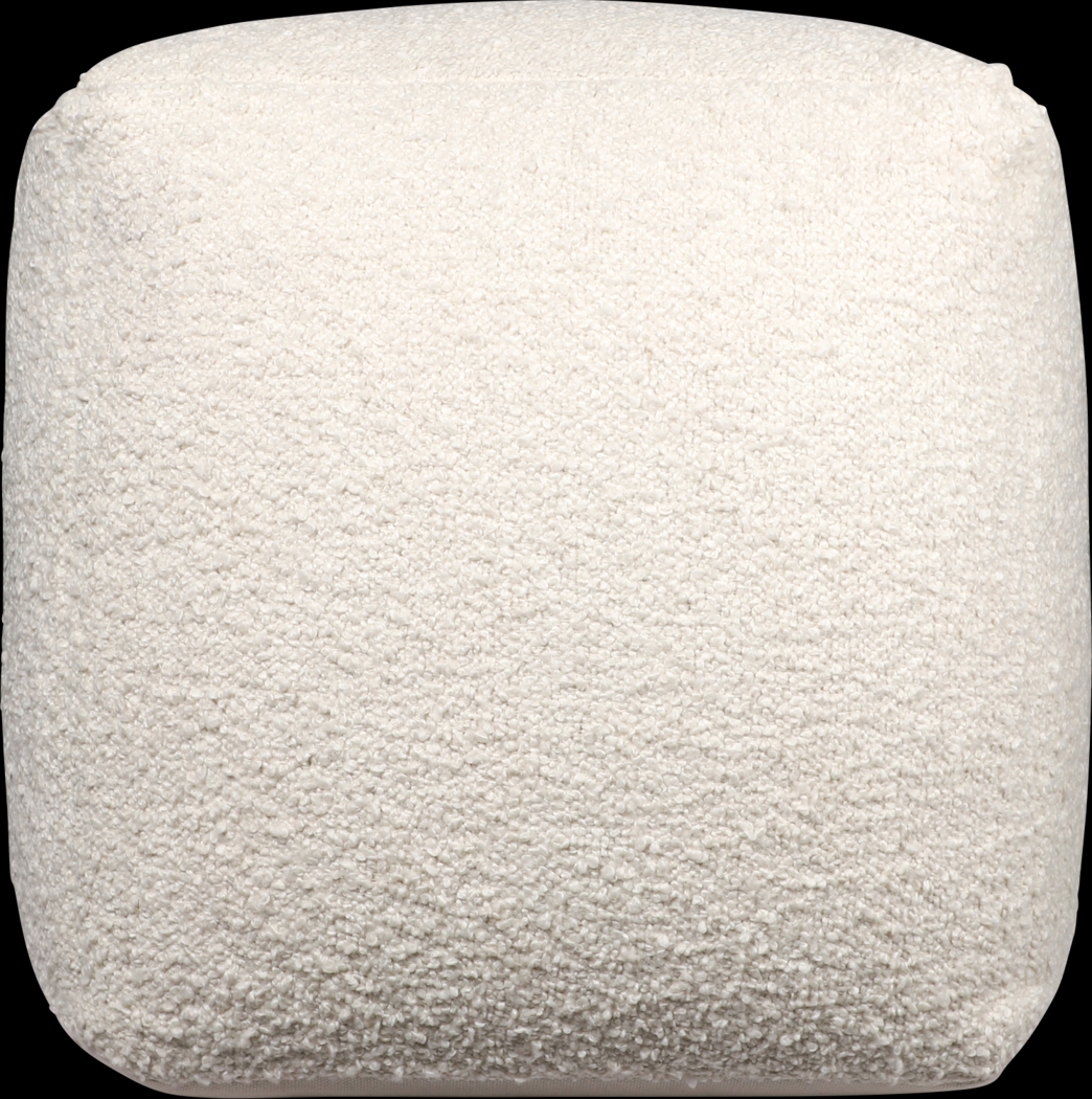 Nelior Ivory Pouf - Thumbnail - Image 1