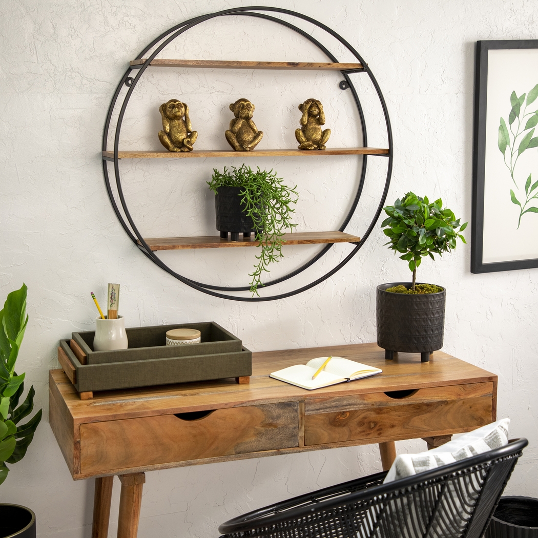 Nellda Black Planter, Set of 2 - Thumbnail - Image 2