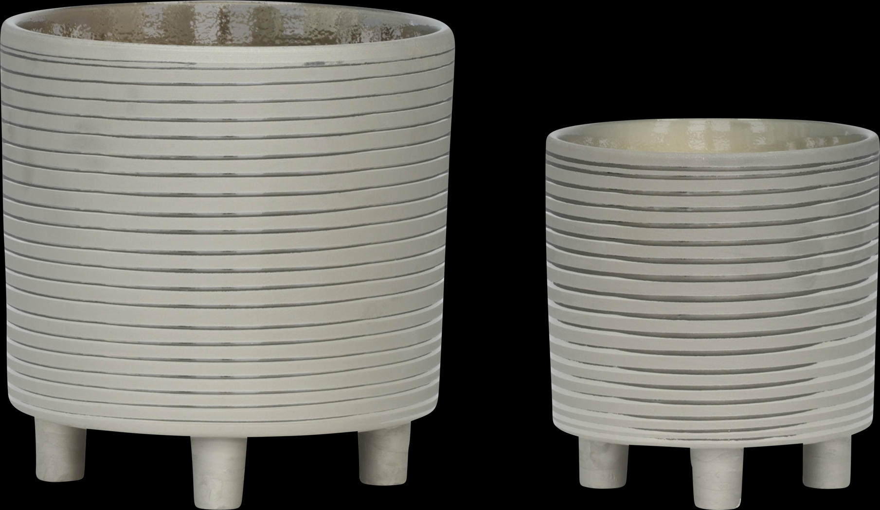 Nellda Silver Planter, Set of 2 - Thumbnail - Image 1