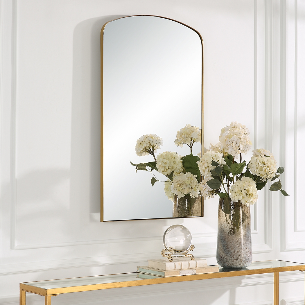 Nelle Brass Mirror - Thumbnail - Image 2