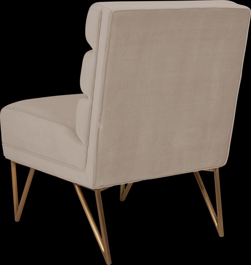 Nellie Elle Cream Accent Chair - Thumbnail - Image 3