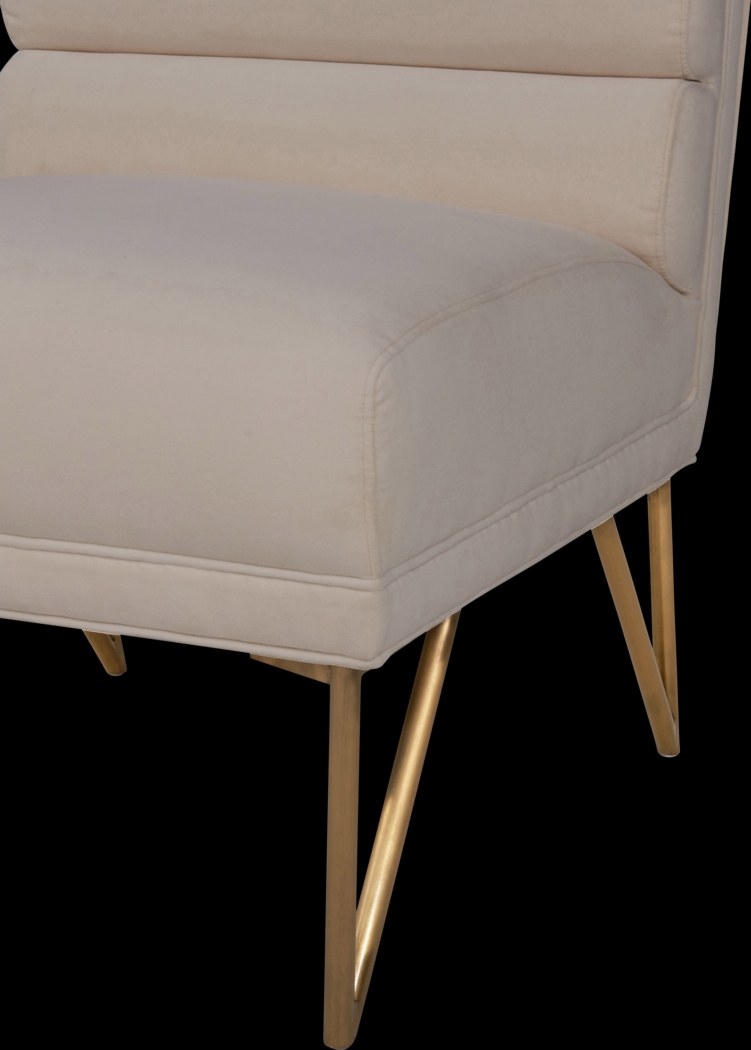 Nellie Elle Cream Accent Chair - Thumbnail - Image 4