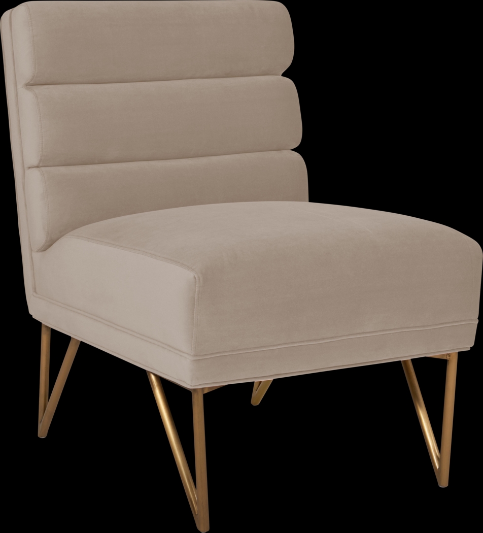 Nellie Elle Cream Accent Chair - Thumbnail - Image 1