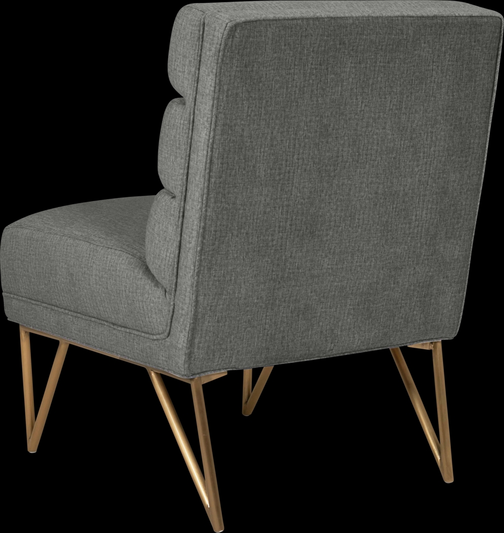 Nellie Elle Gray Accent Chair - Thumbnail - Image 3