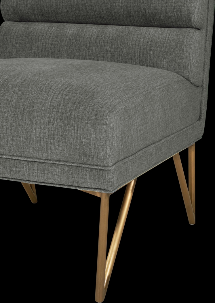 Nellie Elle Gray Accent Chair - Thumbnail - Image 4