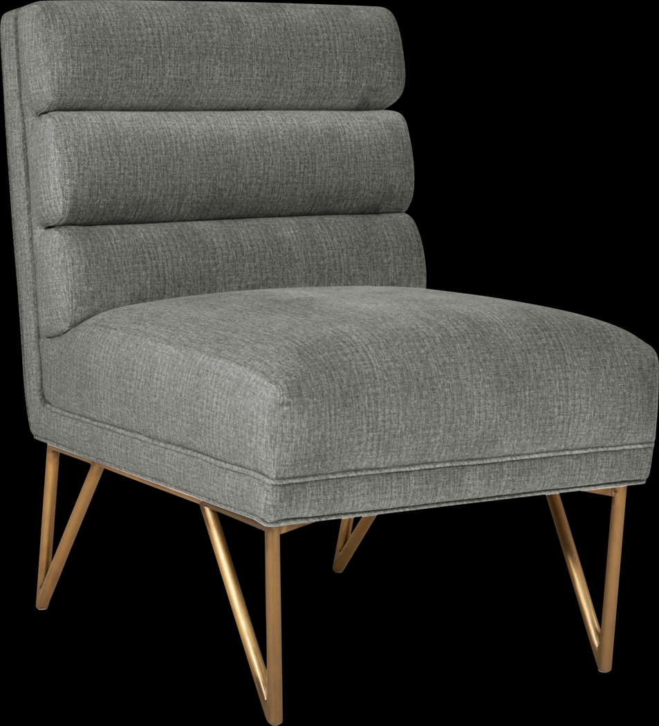 Nellie Elle Gray Accent Chair - Thumbnail - Image 1