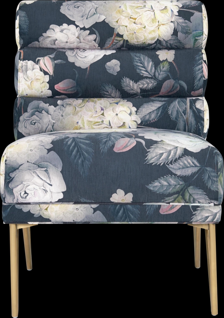 Nellie Elle Navy Accent Chair - Thumbnail - Image 2