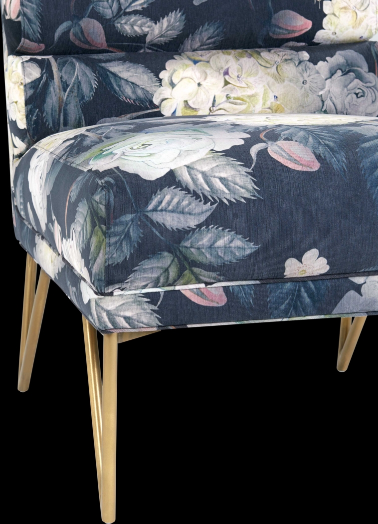 Nellie Elle Navy Accent Chair - Thumbnail - Image 4
