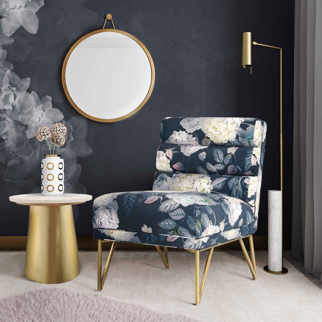 Nellie Elle Navy Accent Chair - Thumbnail - Image 6
