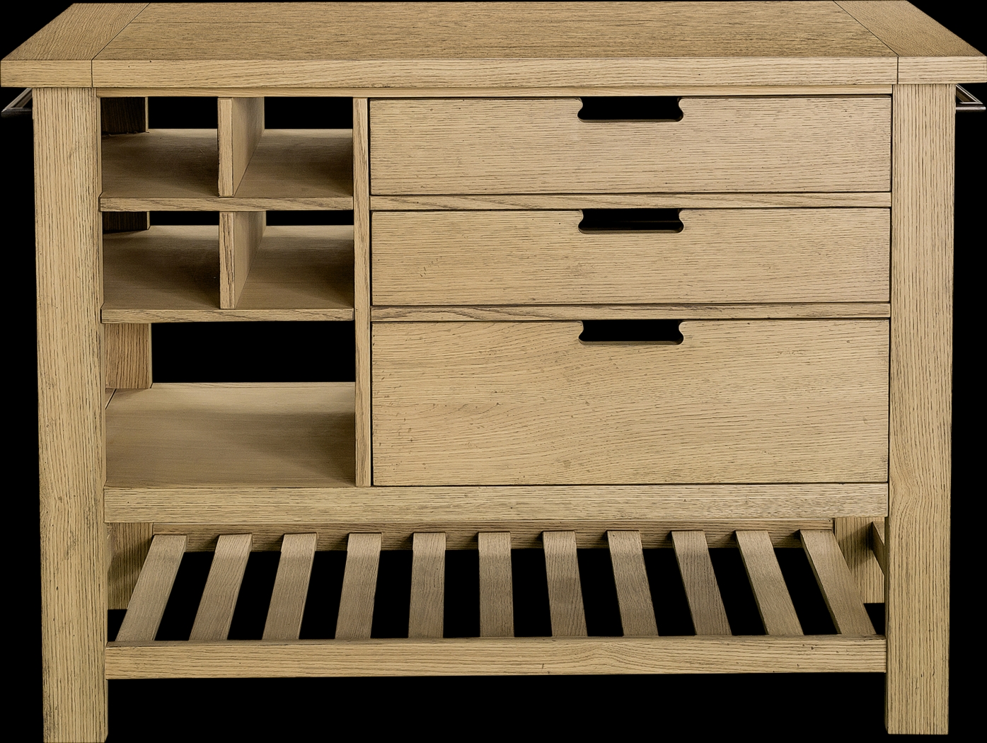 Nelligan Brown Kitchen Cart - Thumbnail - Image 2