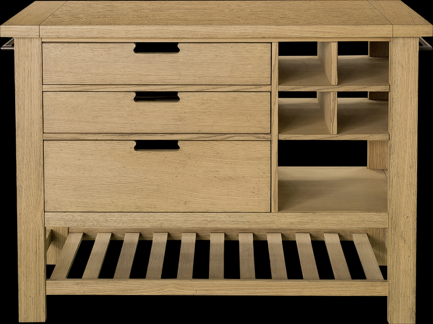 Nelligan Brown Kitchen Cart - Thumbnail - Image 4