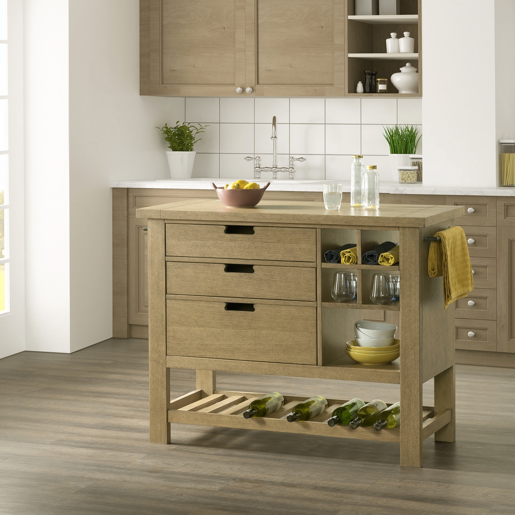 Nelligan Brown Kitchen Cart - Thumbnail - Image 10