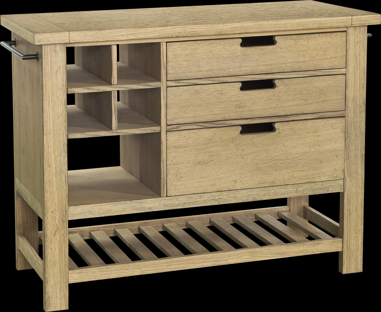 Nelligan Brown Kitchen Cart - Thumbnail - Image 1