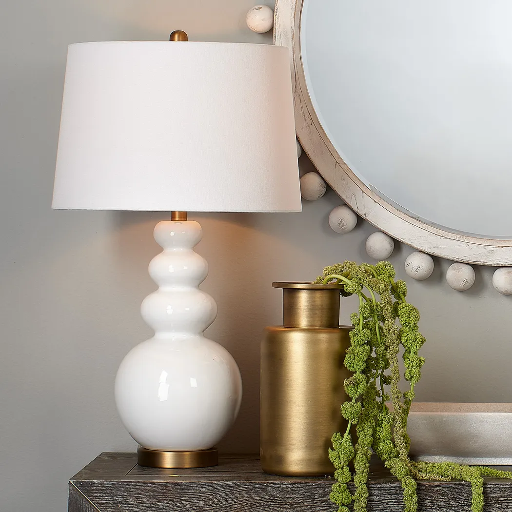 Nelly Oaks White Lamp - Thumbnail - Image 2