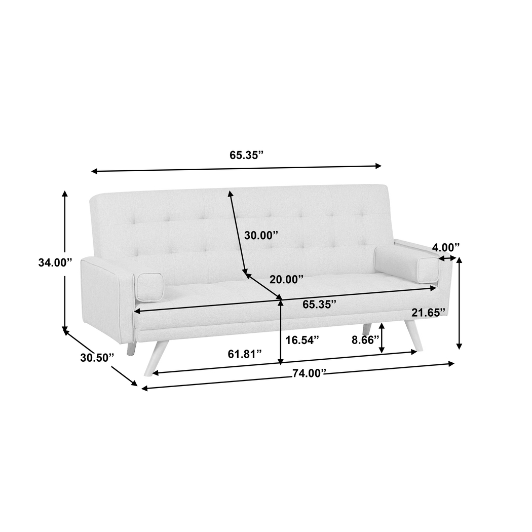 Nelorna Navy Sleeper Sofa - Thumbnail - Image 6