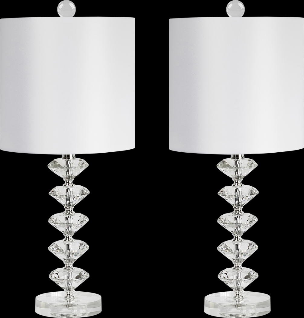 Neloula Road Clear Table Lamps, Set of 2 - Thumbnail - Image 1