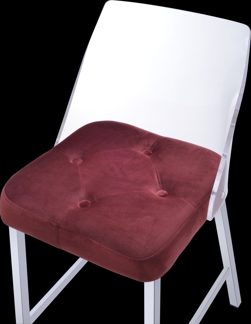 Nelton Burgundy Counter Height Stool (Set of 2) - Thumbnail - Image 3