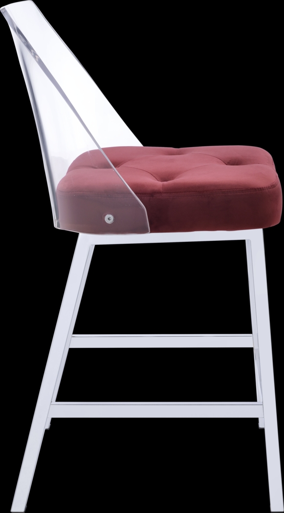 Nelton Burgundy Counter Height Stool (Set of 2) - Thumbnail - Image 5