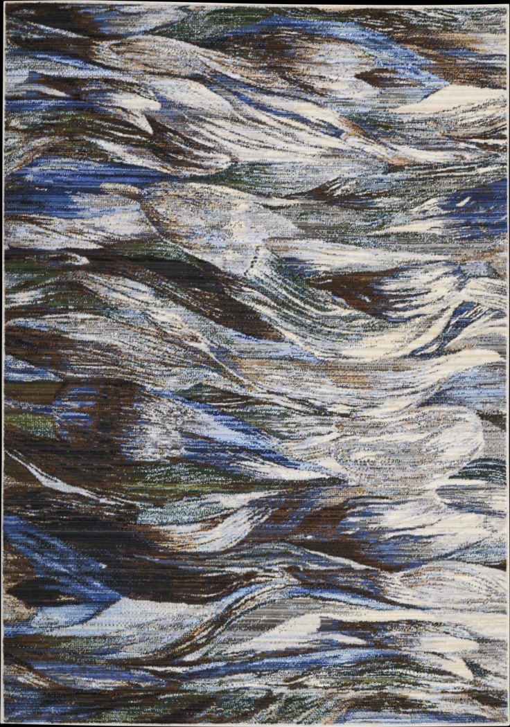 Nelwin Blue 4' x 6' Rug - Thumbnail - Image 1