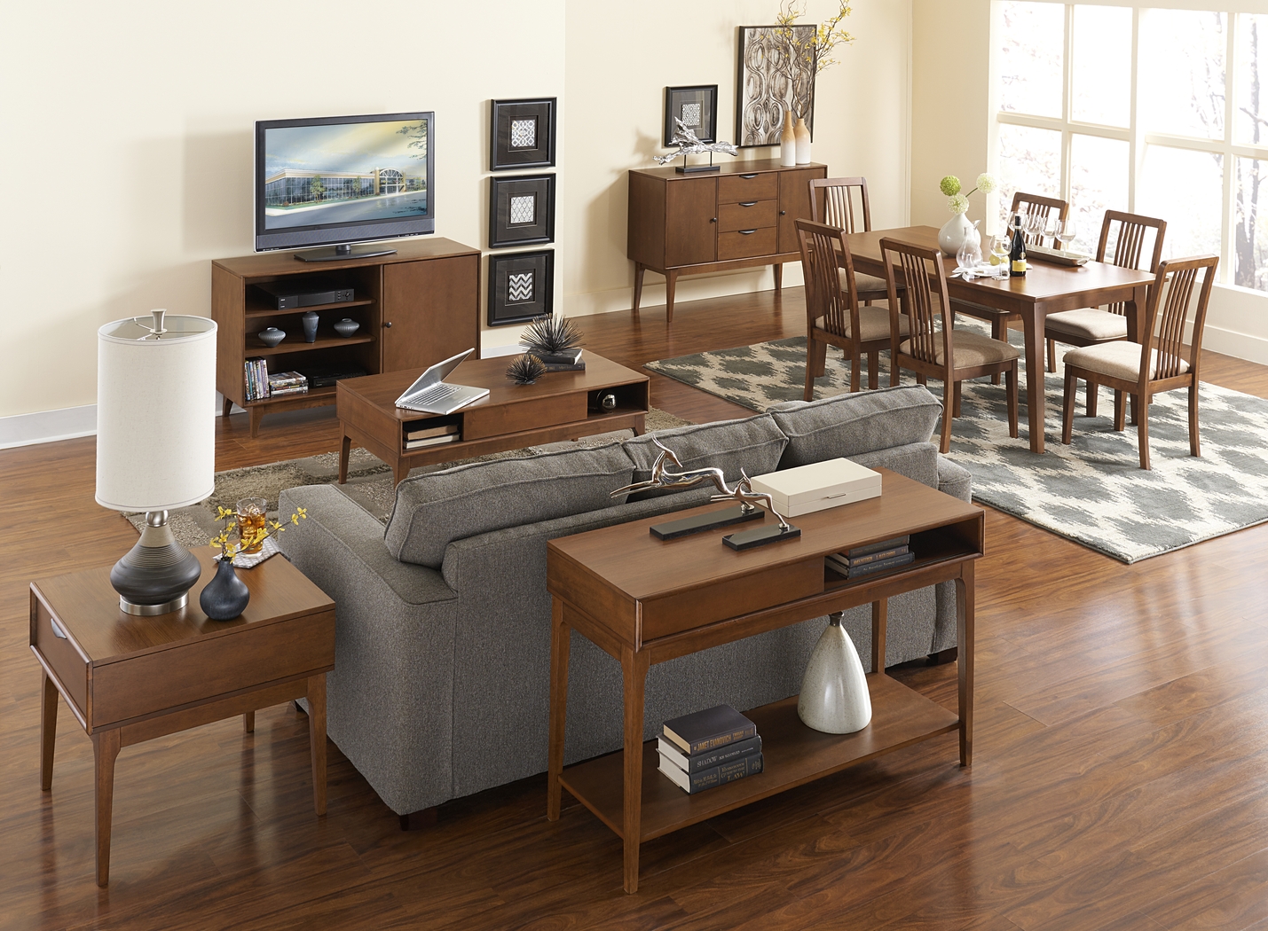 Nelwood Brown Sofa Table - Thumbnail - Image 3