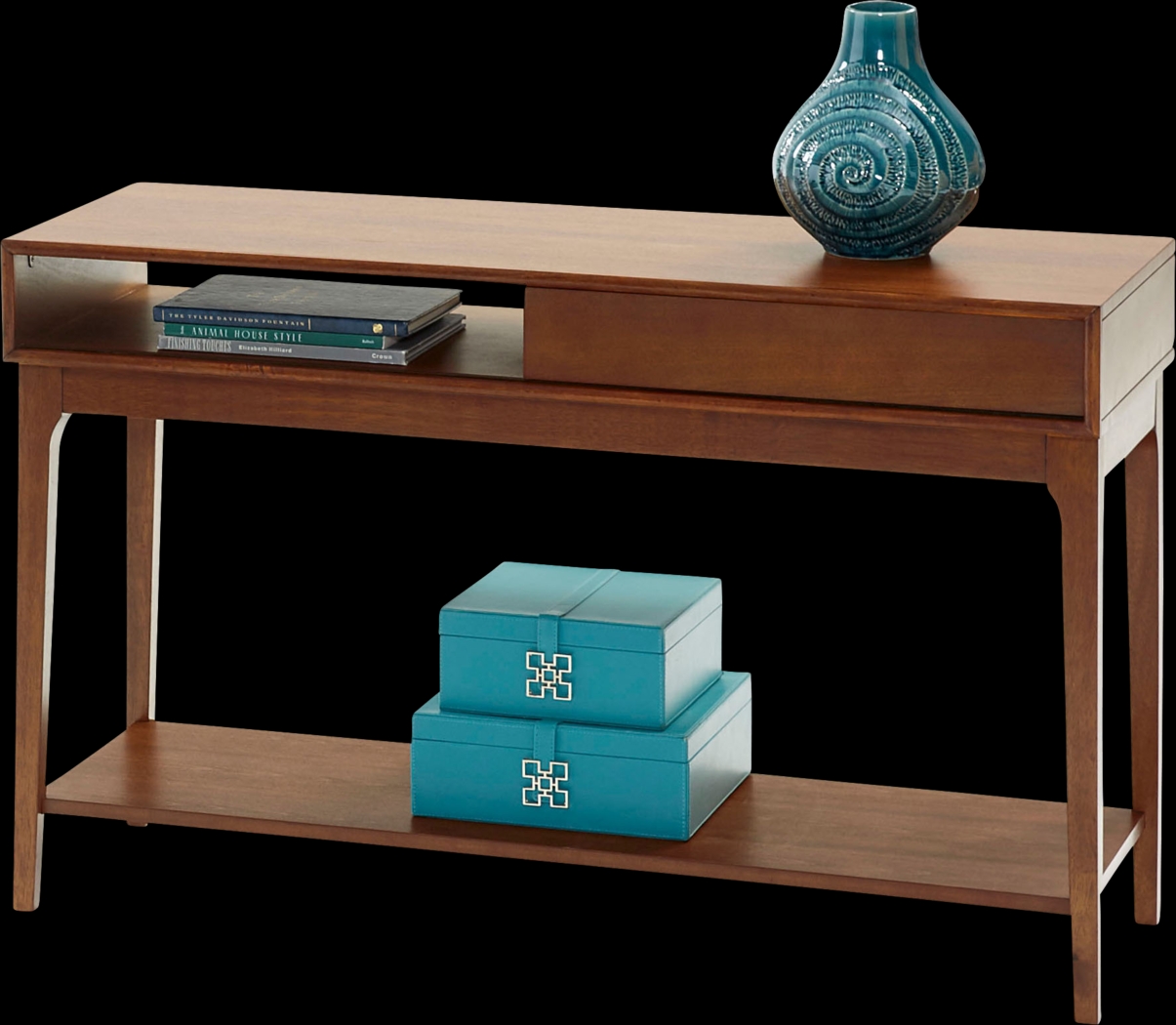 Nelwood Brown Sofa Table - Thumbnail - Image 1