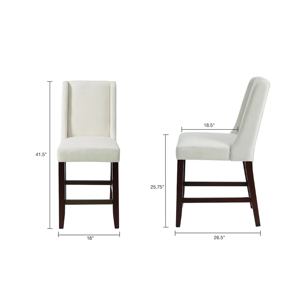 Nemard Cream Counter Height Stool - Thumbnail - Image 6