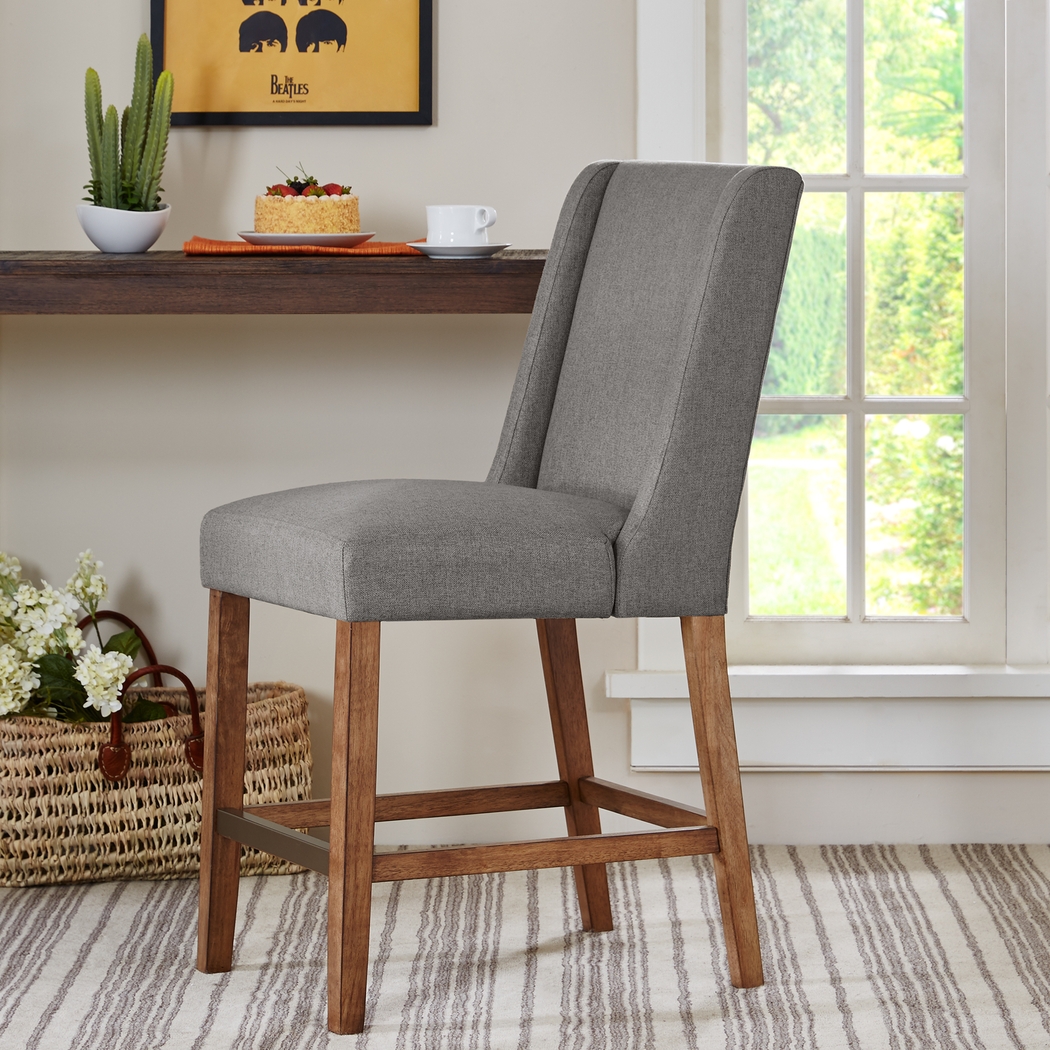 Nemard Gray Counter Height Stool - Thumbnail - Image 5