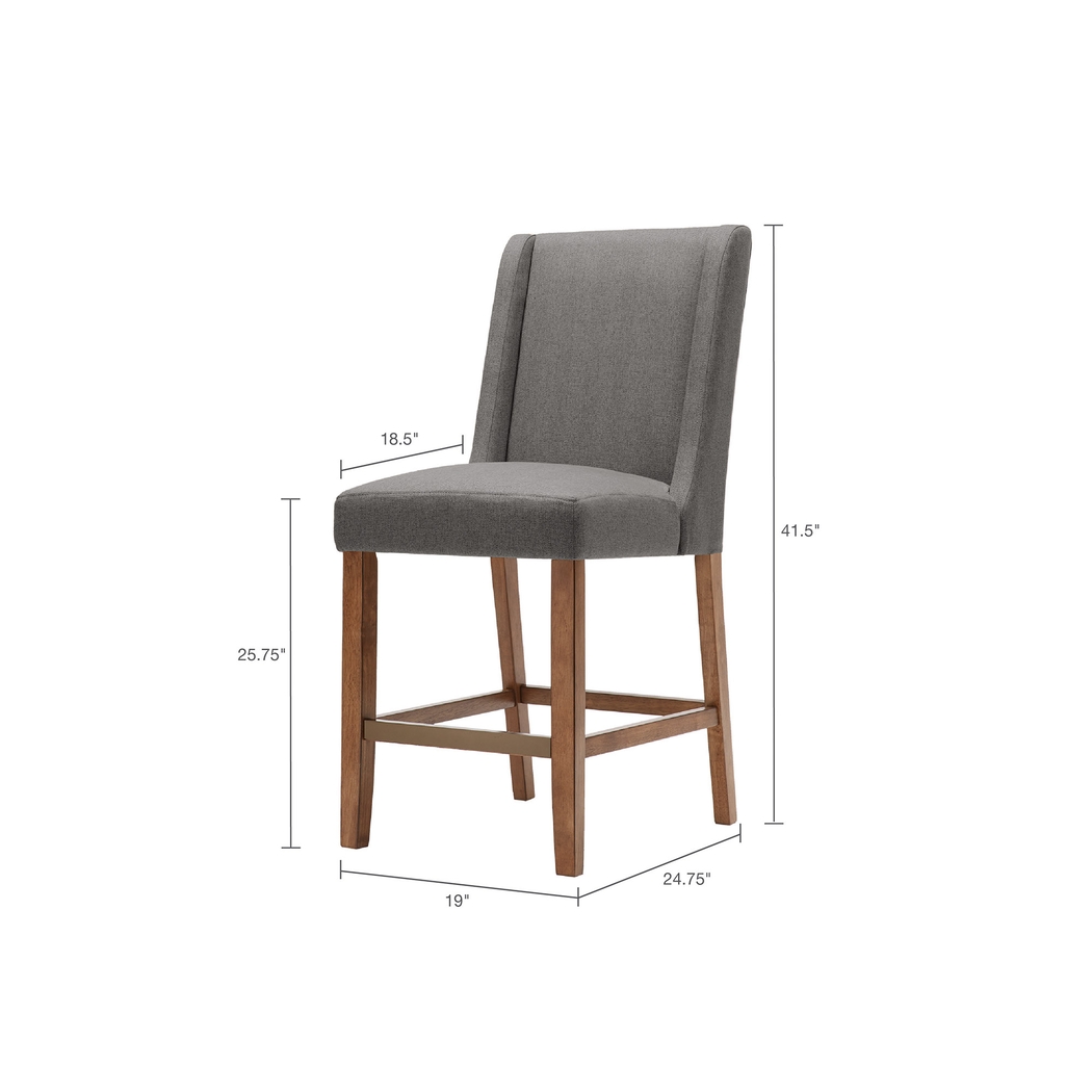 Nemard Gray Counter Height Stool - Thumbnail - Image 6