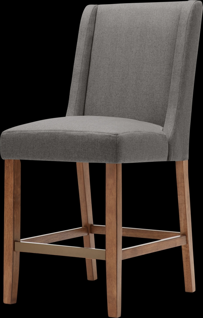 Nemard Gray Counter Height Stool - Thumbnail - Image 1