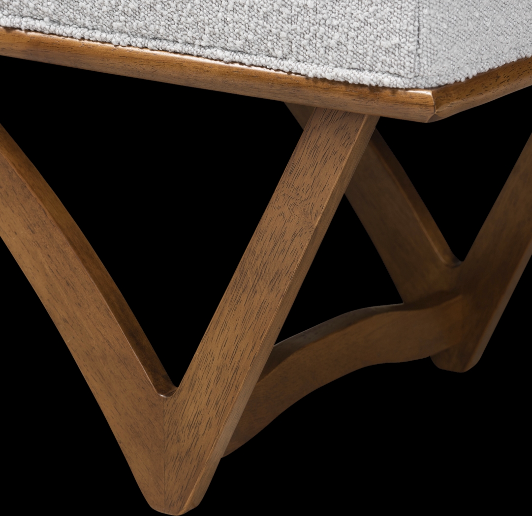 Nemasket Light Gray Accent Bench - Thumbnail - Image 6